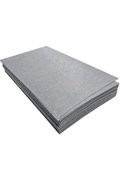 Salteks El İşi Hediyelik Keçe (1 Metre) 1mm Kalınlığında 100x100 Açık Gri A K...