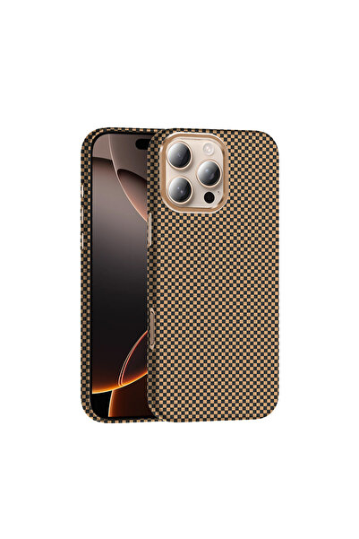 Lopard iPhone 16 Pro Max Kılıf M-safe Şarj Özellikli Karbon Fiber Görünümlü G...