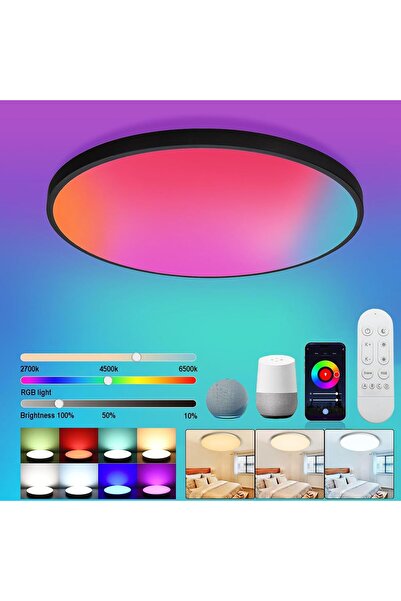 Generic Alexa Bluetooth WiFi Smart LED Ceiling Light, 30cm, Dimmable Design, ...