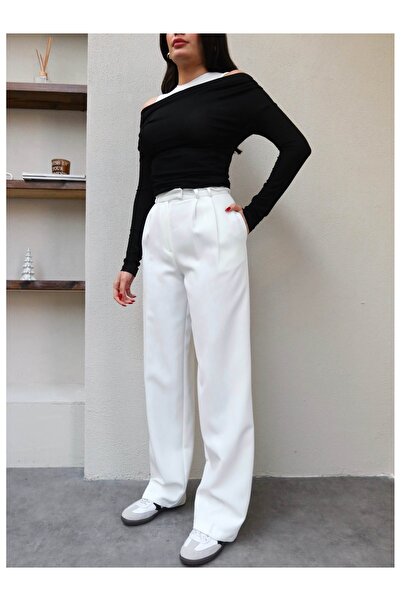 ESRAHELVACI Pleated palazzo trousers