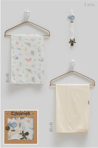 ByBest Beauty Caramell Blanket 3-Piece Set