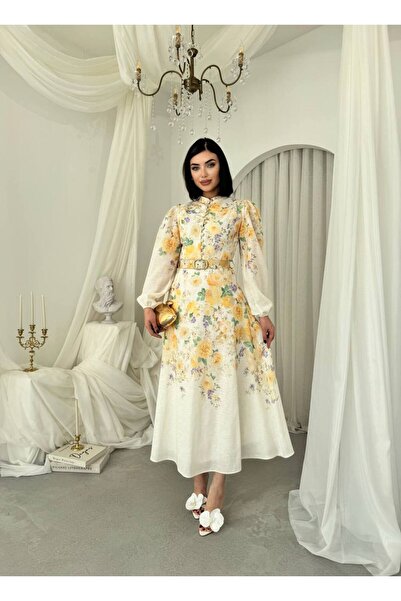 EtikaOnline Baret Kemer Detaylı Elbise