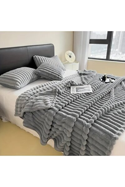 OEM Pătură Cocolino pentru pat dublu, Uni, model cu dungi, 2 persoane, 200x23...