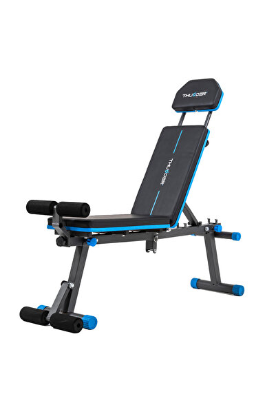 Thunder WOXIC foldable exercise bench, adjustable backrest, abdominal trainin...