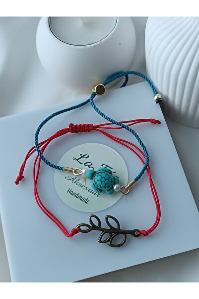 La fee aksesuar Turtle Martenitsa Lucky Bracelet Friendship Red String Women'...