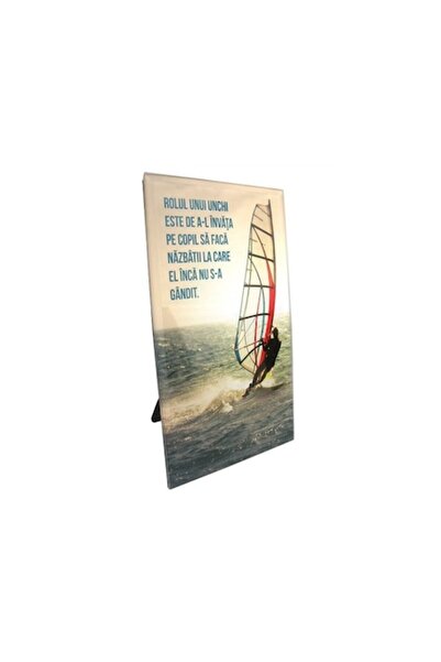 OEM Decorațiune de perete din sticlă pentru unchiul M1, 10x17 cm