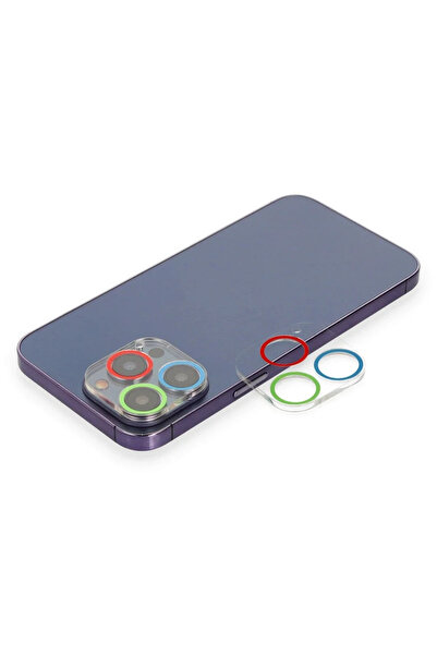 Hulyomer Hub زجاج حماية عدسة الكاميرا الملونة من هوليومر 13 برو ماكس - أزرق-أ...