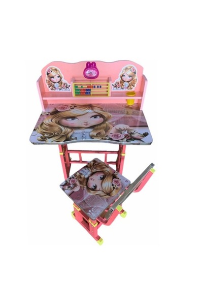 E EFRALL Birou pentru copii cu scaun, 69x45x62 cm, roz prințesă