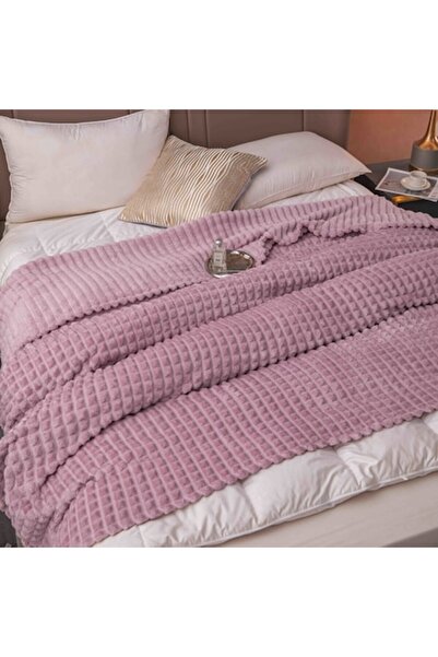 JOJO HOME Cocolino Blanket for Double Bed, Uni, Grofat Model, 200x230cm, Purple