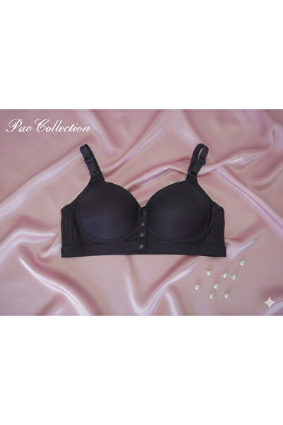 pae B Cup Wire-Free Front Snap Comfortable Maternity Nursing Bra with Back Su...