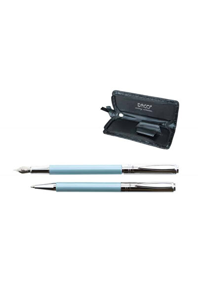 daço DACO SE272A ballpoint pen and fountain pen set, Blue