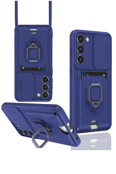 BSN STİL حافظة BSNSHOP لهاتف سامسونج جالاكسي S23 بلس من السيليكون مع حلقة لبط...