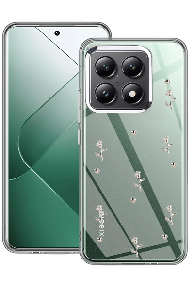 BSN STİL غطاء BSNSHOP Xiaomi Mi 14T Pro بنمط الفيونكة - نمط 4 1058986