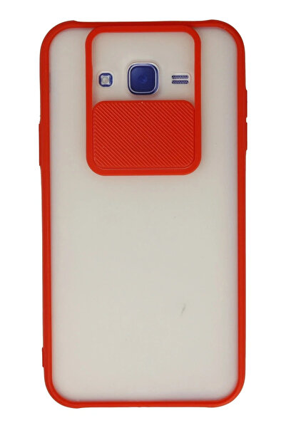 Shauan حافظة سامسونج جالاكسي J7 من السيليكون المنزلق لكاميرا بايل مات - أحمر ...