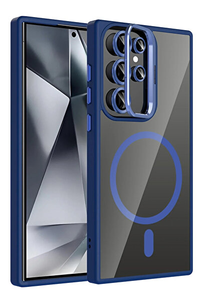 BSN STİL غطاء حماية BSNSHOP لهاتف سامسونج جالاكسي S23 ألترا مع عدسة ريميم وحا...