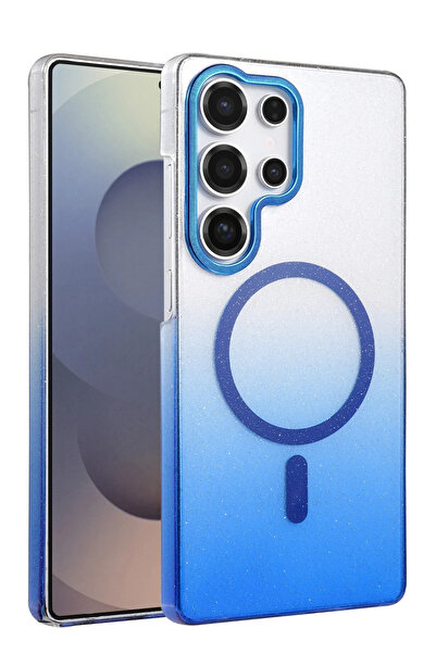 BSN STİL غطاء BSNSHOP لهاتف سامسونج جالاكسي S24 الترا لامع متوافق مع ماج سيف ...