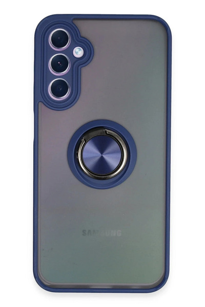 Hulyomer Hub غطاء سيليكون لهاتف سامسونج جالاكسي A24 4G من هوليومر مع حلقة مون...