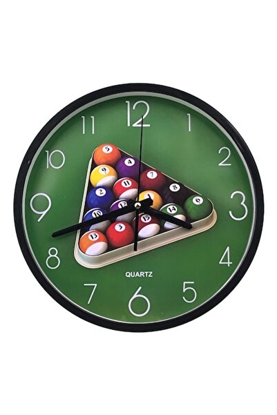OEM Wall Clock, Plastic, Billiard, 30x30cm, Multicolor, M2