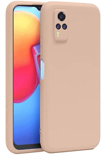 BSN STİL حافظة BSNSHOP لهاتف Vivo Y53S من السيليكون المخملي الداخلي - بودرة 1...