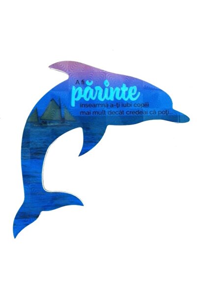 OEM Magnet din plastic în formă de delfin cu text pentru părinți