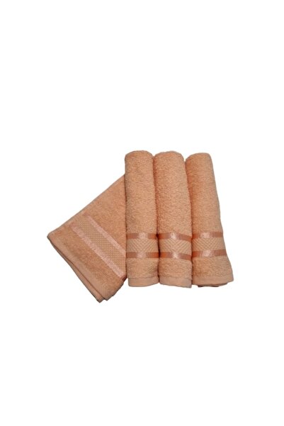 OEM Set of 4 Peach Colored Hand Towels