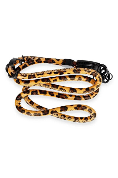 BSN STİL حزام الرقبة بنمط الفهد من BSNSHOP JI - برتقالي 1058986