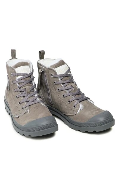 Palladium Women's grey Pampa Hi Zip boots