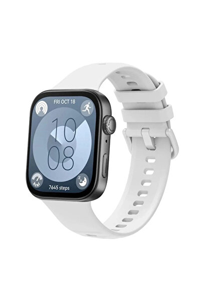 Store Ozbay حزام ساعة هواوي فيت 3 الكلاسيكي من أوزباي - أبيض 1152714