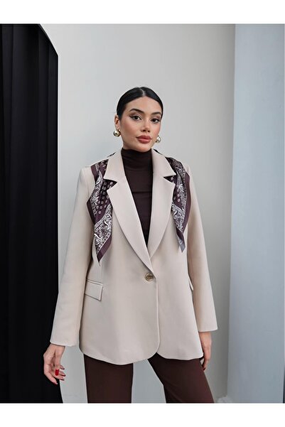 ESRAHELVACI Scarf Detail Blazer Jacket