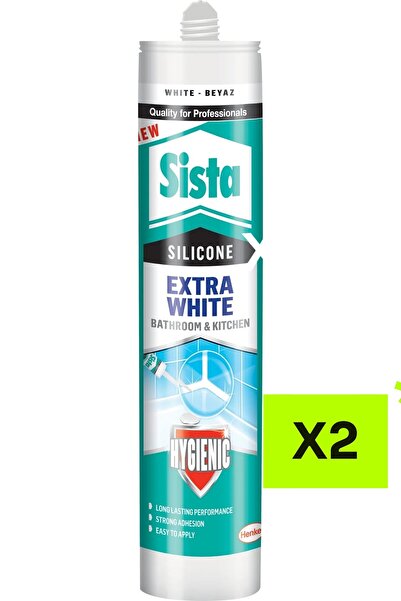 Sista Extra White Duşakabin Silikonu 280ml (2 Adet)