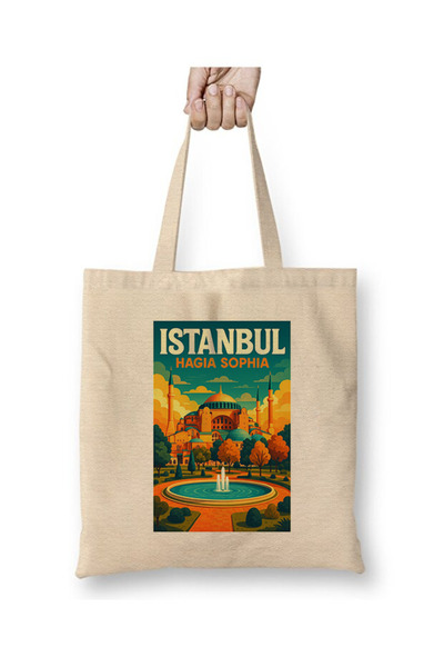 Toyaso Hagia Sofia Istanbul, cadou, excursie de călătorie, geantă de pânză tu...