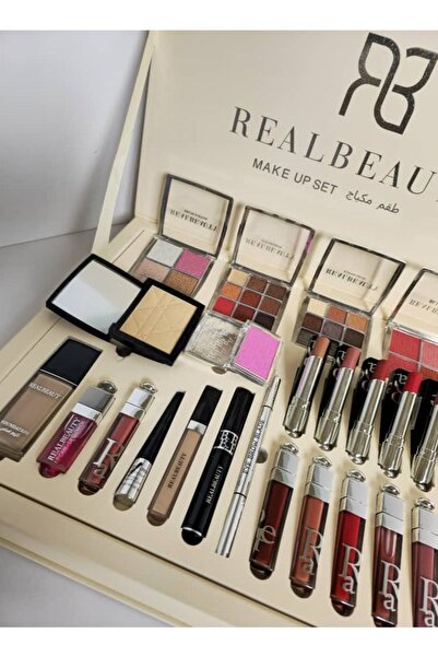 real beauty مجموعة مكياج جميع منتجات التجميل في صندوق واحد