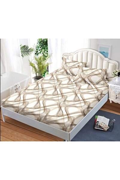 Pucioasa Set cuvertură de pat și fețe de pernă, imprimeu abstract, 3 piese, 2...