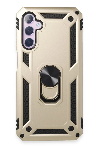 alanova غطاء سيليكون لهاتف سامسونج جالاكسي A14 4G مع حلقة صوفيا - ذهبي 1159677