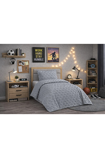 Ceyizza Yumosh Series Single Person Pike/Bedspread Set (2 Pieces)