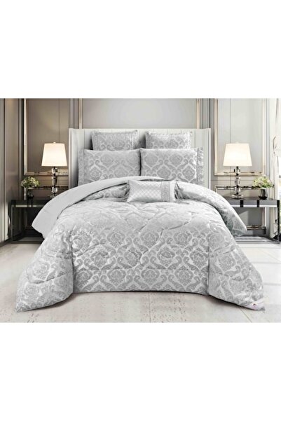JOJO HOME Double Bed Linen Set, Jojo Home, Lux Jacquard, 7 Pieces, 2 Persons,...