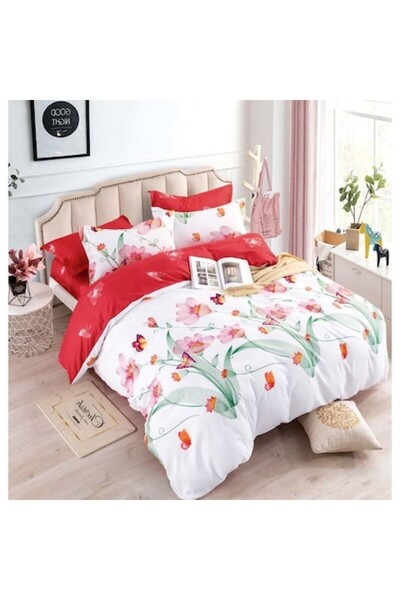 JOJO HOME Bed Linen, Jojo Home, Floral and Butterfly Print, 6 Pieces, 2 Perso...