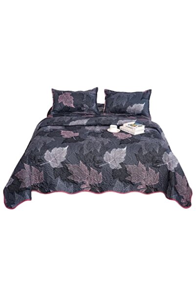 OEM Bedspread, Microfiber, 3 pieces, 2 persons, 220x240cm, Autumn Leaves Prin...