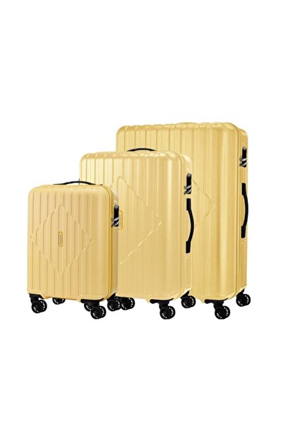 American Tourister Skytrac V2 Hard Spinner 3 Pcs Set (55+68+79 cm ) TSA Yello...