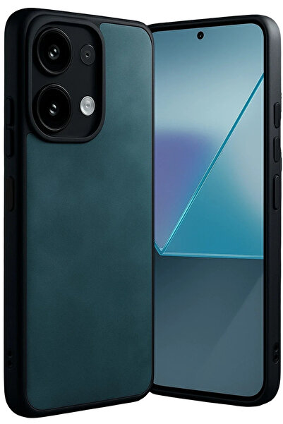 BSN STİL Bsnshop Xiaomi Redmi Note 13 4g Case Aras Leather Cover - Dark Green...