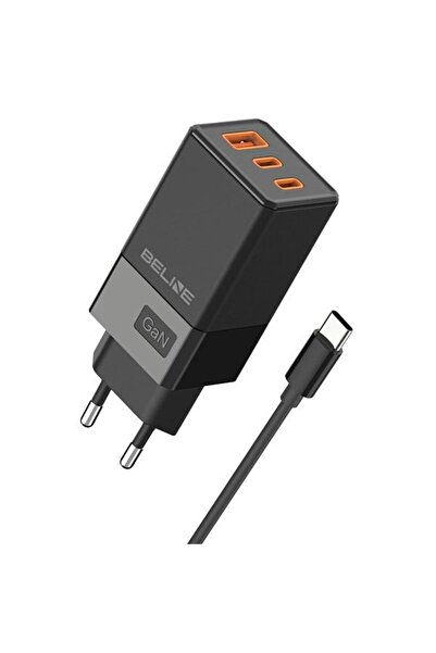 Beline Încărcător rapid de 65 W, 2x USB-C, 1x USB-A, negru