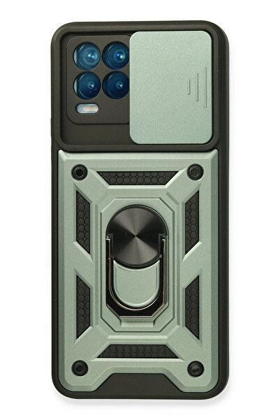 Hulyomer Hub حافظة هوليومر ريلمي 8 من السيليكون مع حلقة عدسة بارس - أخضر 1185576