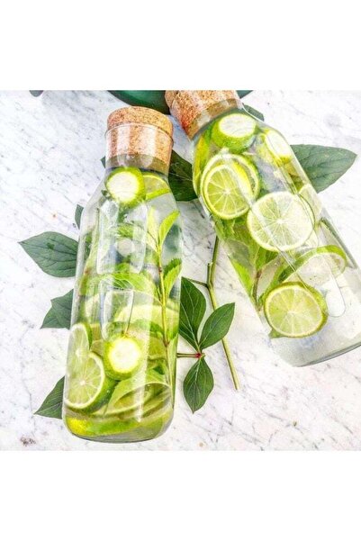 Generic Transparent Glass Bottle with Brown Stopper, Multi-use