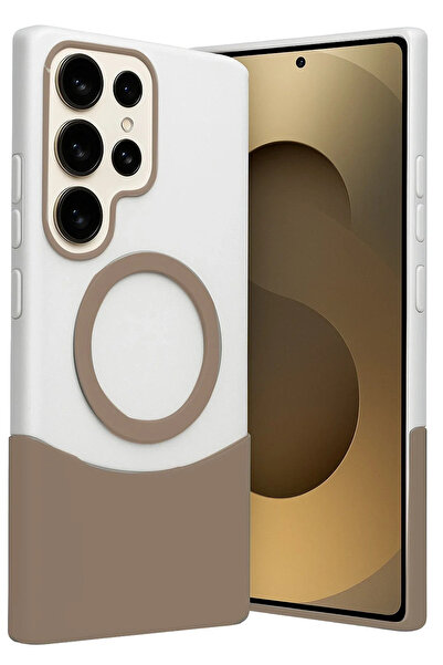 Hulyomer Hub غطاء هوليومر سامسونج جالاكسي اس 23 الترا فيلار ماج سيف - تيتانيو...