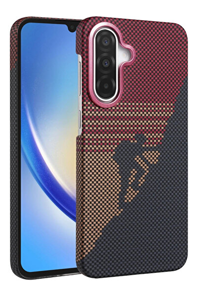 BSN STİL غطاء BSNSHOP لهاتف سامسونج جالاكسي A17 5G فيجا ماج سيف - أحمر 1058986