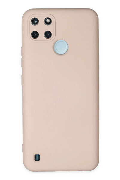 BSN STİL حافظة BSNSHOP Realme C25Y من السيليكون المخملي الداخلي - بودرة 1058986