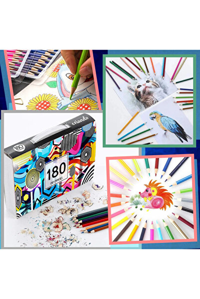 Criando Set creioane colorate pe bază de ulei, 180 de culori
