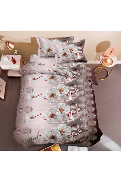 OEM Bedding Set, Flannel, 3D Print, 4 Pieces, 1 Person, 155x200cm, Orchid and...