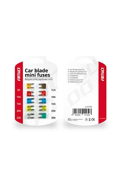 AMIO Автомобилни предпазители MINI 10 бр.