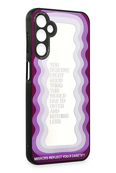 BSN STİL غطاء حماية لهاتف سامسونج جالاكسي A04S من BSNSHOP بنمط مرآة - مرآة - ...